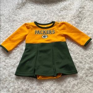 Green Bay Packers Cheer Outfit 12 Months